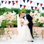 SAPPHIRESKY Red White and Blue Patriotic Pennant Banner Garland, for Fourth of July, USA Independence Day, Memorial Day,Veterans Day,Graduation Decorations