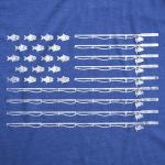 Fishing Shirts for Men – American Flag Patriotic Fish and Rod Design – Poly Cotton Blend Comfort – Funny Fishing Shirt for Outdoor Enthusiasts and Patriotic Anglers Royal XL