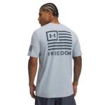 Under Armour Men's New Freedom Banner T-Shirt, (465) Harbor Blue / / Downpour Gray, X-Large