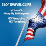 Heavy Duty 20FT Telescoping Flag Pole,Extra Thick Outside House In Ground with 3x5 American Flag,for Yard,Residential & Commerical,Sliver