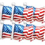 6 Pcs American Flag Balloons,Red White Blue Balloon Patriotic Balloons for 4th of July Party Decorations Patriotic Party Supplies