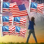 6 Pcs American Flag Balloons,Red White Blue Balloon Patriotic Balloons for 4th of July Party Decorations Patriotic Party Supplies