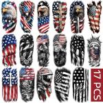 Independence Day Temporary Tattoos for Adults, 77 Sheets 4th of July Fake Tattoos Sleeve, Patriotic American Flag Waterproof Tattoo Stickers for Men Women Kids