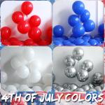 147Pcs Red White and Blue Independence Day Balloon Garland Arch Kit,with Explosion Star,Flag Foil Balloons for 4th of July Patriotic Memorial Veterans Baseball Nautical Birthday Party Decorations
