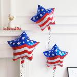 147Pcs Red White and Blue Independence Day Balloon Garland Arch Kit,with Explosion Star,Flag Foil Balloons for 4th of July Patriotic Memorial Veterans Baseball Nautical Birthday Party Decorations