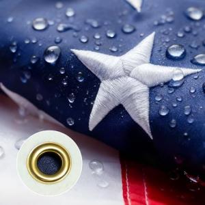 American Flag 3x5 FT Outdoor, Heavy-Duty 150D Nylon US Flag for High Wind, Waterproof and Fade Resistant with Sewn Stripes and Embroidered Stars, Double Stitched