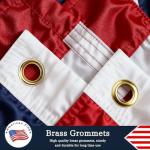 American Flag 3x5 FT Outdoor, Heavy-Duty 150D Nylon US Flag for High Wind, Waterproof and Fade Resistant with Sewn Stripes and Embroidered Stars, Double Stitched