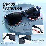 SIEYEWER American Flag Sunglasses – 4/8/12 Pack Patriotic Shades for July 4th, Memorial Day, Party Favors, Independence Day Parade, USA Flag Themed Glasses for Adults