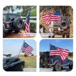 HIBLE 5 Foot Carbon Fiber Flag Pole Single Piece Flag Pole for Truck, House, Boat, Vehicle, SUV (1 Inch, Fit 2x3 FT Flag and 1-1.25 Inch Mount)
