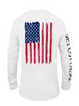 GOT Sports UPF 50+ Fishing T Shirts for Men Women Long Sleeve - UV Sun Protection, Lightweight (American Flag Large)