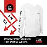 GOT Sports UPF 50+ Fishing T Shirts for Men Women Long Sleeve - UV Sun Protection, Lightweight (American Flag Large)