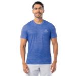 Realtree Men's Short Sleeve Performance Patriotic Fishing Shirt, Blue Cationic American Sunset, XX-Large