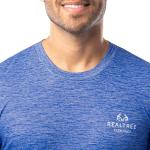 Realtree Men's Short Sleeve Performance Patriotic Fishing Shirt, Blue Cationic American Sunset, XX-Large