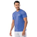 Realtree Men's Short Sleeve Performance Patriotic Fishing Shirt, Blue Cationic American Sunset, XX-Large