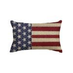 AVOIN colorlife 4th of July Patriotic Independence Throw Pillow Cover, 12 x 20 Inch Memorial Day Stripes America Flag Stars Decor Cushion Case for Sofa Couch