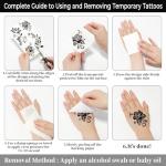 CUTELIILI 8 Sheets Independence Day Temporary Tattoo, 4th of July Patriotic Sleeve Tattoo, American Flag Fake Tattoos, Red White and Blue Party Supplies, Labor Day, Memorial Day, USA Flag