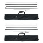 VEVOR Feather Flag Pole Kit 2 Packs, 16.3 ft Swooper Flag Pole, Sign Flag Poles for Business Advertising Feather Flags Banner Outdoor, with Ground Stakes and A Carrying Bag (Flag Not Included)