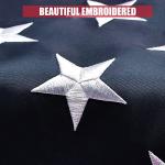 VICDRIA American Flag 3x5 Ft, Outdoor Premium US Flags, Heavy Duty Durable, 420D Polyester, Embroidered Stars, Brass Grommets