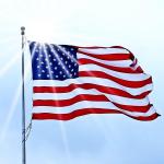 VICDRIA American Flag 3x5 Ft, Outdoor Premium US Flags, Heavy Duty Durable, 420D Polyester, Embroidered Stars, Brass Grommets