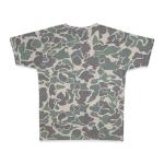 Mooselander - Men's Patriotic T-Shirt, Realtree and Mossy Oak Camo T-Shirt for Men, Hunting Apparel with USA Flag Embroidery (US, Alpha, Large, Regular, Classic Camo Green)