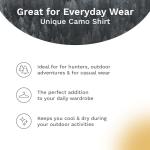 Mooselander - Men's Patriotic T-Shirt, Realtree and Mossy Oak Camo T-Shirt for Men, Hunting Apparel with USA Flag Embroidery (US, Alpha, Large, Regular, Classic Camo Green)