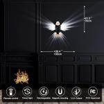 Chamese Bald Eagle Wall Light, American Eagle Night Light with Remote Control, Magnetic Wall Mounted Eagle Lamp for Bedroom, Living Room, Hallway, Battery Operated and Removable Charging Eagle Light