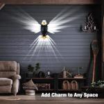 Chamese Bald Eagle Wall Light, American Eagle Night Light with Remote Control, Magnetic Wall Mounted Eagle Lamp for Bedroom, Living Room, Hallway, Battery Operated and Removable Charging Eagle Light