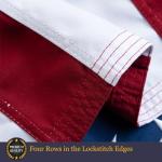 Homissor 100% Cotton Flag American Flags 3x5 Ft New Cotton USA Flag Heavy Duty Outdoor Fade Resistant Embroidered Stars