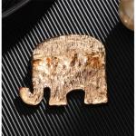 Rhinestone Elephant USA Flag Brooch Pin for Women Men Gold-Tone Fashion Blue Red Star American Republican Party Medal Brooches Dress Accessories Independence Presidential Election Day