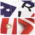 4th of July Decorations Outdoor Banners Home of the Brave Front Door Porch Yard Sign Indoor Wall Decorative Hanging Banner Patriotic Party Supplies Decor for Memorial Day Independence Day