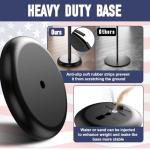 Indoor Flag Pole and Stand,8FT Flagpole Kit with Base Eagle Topper 3x5 FT USA Flag,Heavy Duty Indoor Flag Pole for City Hall/Businesses/Office/Auditorium/School/Home