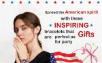 Bovemee 4th of July Bracelets Accessories-American Flag Friendship Love Bracelets, Red White Blue, 9 Piece Set, Patriotic USA Jewelry for Men Women
