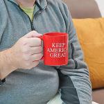 Fairly Odd Novelties’ Keep America Great Donald Trump 2020 President Red Republican Conservative Coffee Tea Mug Novelty Gift, standard (FON-10346)(FON-10345)