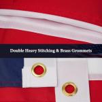 American Flags for Outside 3x5 FT,American Flag Heavy Duty Outdoor, Thickened Polyester with Embroidered Stars,Wind Resistance and Fade Resistance for All Weather