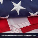 American Flags for Outside 3x5 FT,American Flag Heavy Duty Outdoor, Thickened Polyester with Embroidered Stars,Wind Resistance and Fade Resistance for All Weather