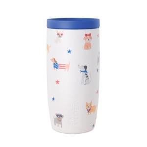 Simple Modern 4th of July Signature Voyager | 16oz Travel Coffee Mug Tumbler with 360° Lid | Gifts for Women Men | Ceramic-Lined Insulated Stainless Steel Cold Brew Iced Coffee Cup | Patriotic Pets