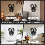 Slickss American Flag Wall Decor with Eagle Motorcycle Design - Patriotic Metal Wall Art for Garage and Man Cave, Outdoor Independence Day Decor, 4th of July Gifts for Men