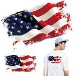 USA Flag Iron on Patches Heat Transfers Apppliques American Stickers Decals 12Pcs Patriotic Uniform Vest Jacket T-Shirt Backpack Hat Clothing DIY Decorations Appliques (USA Flag)