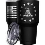 We The People Holsters - Betsy Ross Gadsden Flag - Betsy Ross Mug - American Flag Coffee Travel Mug - American Flag Tumbler - Double Insulated Tumbler - 30 oz
