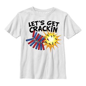 Fifth Sun Big Boys' Patriotic Graphic T-Shirt, White, Large/10/12