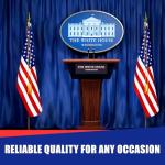 Super Tough Indoor Flag Pole kit 7ft - Metal Spear - Gold Texture Base - Aluminum Flagpole with Brass Finish - Heavy Duty Inside House Flagstaff - Interior Shaft and Stand - No Ensign Included