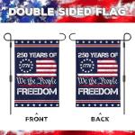 We The People 1776-2026 Flag Memorial Day Patriotic 250th Birthday 250 Years United States Indoor Garden Decoration (250 YEARS)