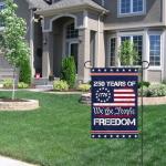 We The People 1776-2026 Flag Memorial Day Patriotic 250th Birthday 250 Years United States Indoor Garden Decoration (250 YEARS)