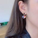 BronaGrand 30pcs American Flag Charms Pendant Flag Heart Star Shape Patriotic Enamel Charms Craft Supplies for DIY Jewelry Making Findings Accessory