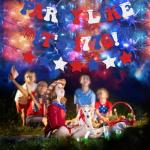 Red White Blue Glitter Party Like It's 1776 Banner USA American Stars Garland Banner for 4th of July Party Decorations Independence Day Home Yard Party Decorations Supplies