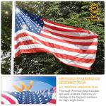 3x5 American Flag Outdoor Heavy Duty,3by 5 American Flag,US Flag,3' x 5' America Flag,America Flags For Outside 3x5,Embroidered USA Flags 3x 5,Long Lasting 3 by 5 Best High Wind all Weather US Flags