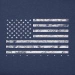 Life is Good. Womens Crusher Tee Classic Flag USA, Darkest Blue-L