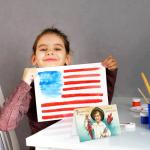 Whaline 40Pcs Patriotic Greeting Cards 10 Designs Vintage 4th of July Note Card with Stickers Envelopes for Independence Day Party Favors Classroom Home Office Supplies, 4 x 6 Inch