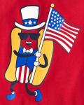 The Children's Place,Baby Boys,and Toddler All Holidays Short Sleeve Graphic T-Shirts,Multipacks,American Boy/Hot Dog 2-Pack,5 Years