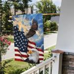 NASIAN Patriotic Garden Flag 4th of July Memorial Day Garden Flag American Eagle Garden Flags for Outside 12x18 Double Sided Veterans Day Flag House Yard Sign Holiday Outdoor Decorations